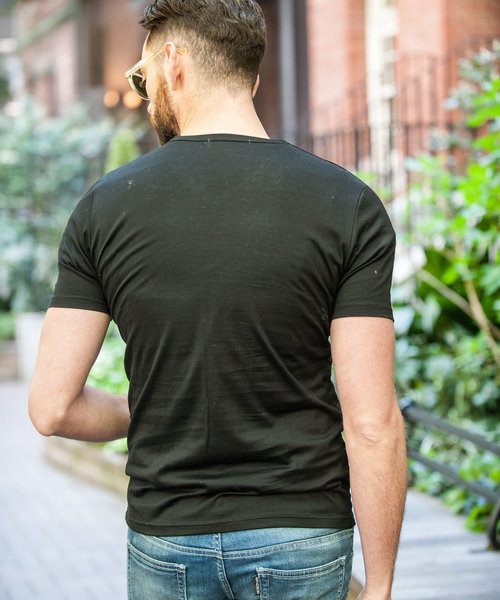 Buffalo Bobs（バッファローボブズ）の「QUADRIFOGLIO(クアドリフォリオ)メタルフィット Tシャツ（Tシャツ/カットソー・メンズ・ホワイト/ブラック・2-3/3-4/1-2）」の8枚目の写真