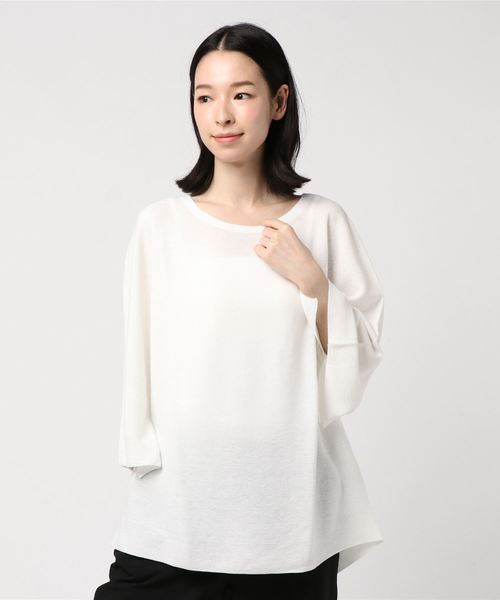 sabstreet my standard(サブストリートマイスタンダード)の「ホールガーメントニット【大きいサイズ対応】【9号(M)~19号(5L)】(ニット/セーター・レディース・ホワイト/グレー/グリーン/ネイビー・15号/19号/9号)」の11枚目の写真