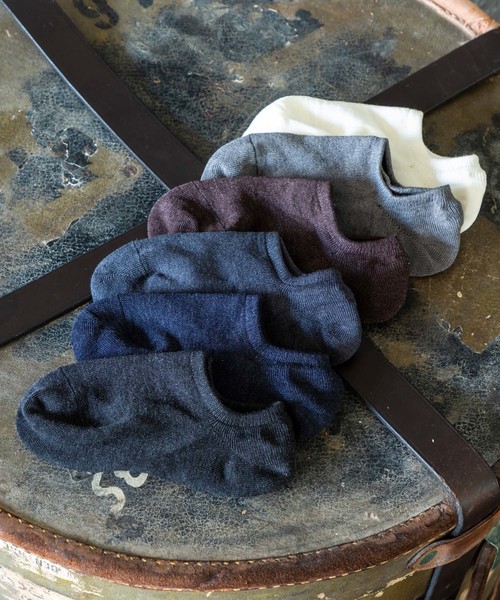 HARUSAKU CC（ハルサクシーシー）の「HARUSAKU CC　Men's loafer & Sneaker socks 6P set：ハルサク メンズローファー＆スニーカーソックス　6Pセット（ソックス/靴下・メンズ・ホワイト/ネイビー・M）」の5枚目の写真