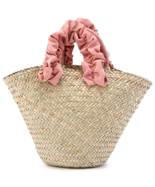 Jewel Changes（ジュエルチェンジズ）の「JC ギャザーハンドル カゴ BAG（かごバッグ・レディース・ピンク/レッド/ネイビー・フリー）」の3枚目の写真