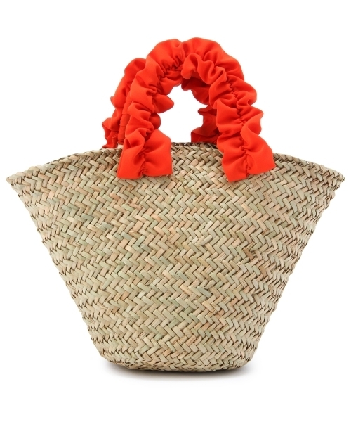 Jewel Changes（ジュエルチェンジズ）の「JC ギャザーハンドル カゴ BAG（かごバッグ・レディース・ピンク/レッド/ネイビー・フリー）」の8枚目の写真