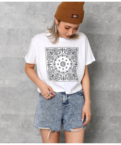 セール ペイズリークロップドtシャツ Tシャツ カットソー Anap アナップ のファッション通販 Zozotown