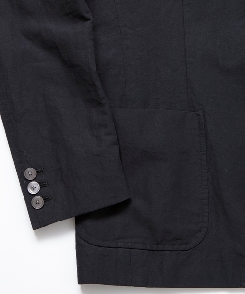 MONKEY TIME（モンキータイム）の「MT∴ ポプリン 3ボタン ブレザー◆（テーラードジャケット・メンズ・ブラック/ネイビー・LARGE/X-LARGE/MEDIUM/SMALL）」の3枚目の写真