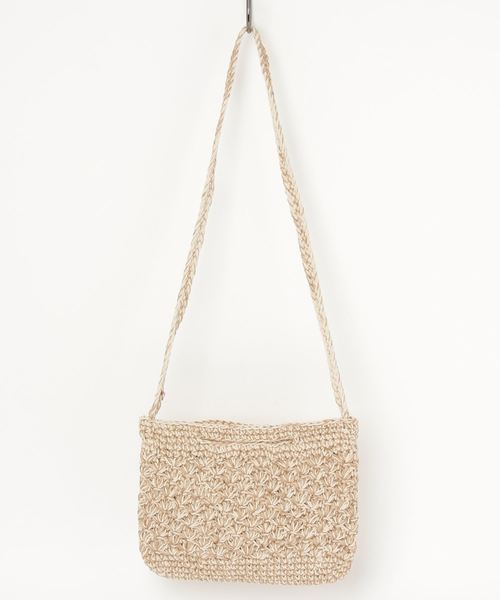 Port(ポート)の「【Port / ポート】コットン編み込み ショルダーバッグ(ショルダーバッグ・レディース・オフホワイト/ブラウン系その他・FREE)」の5枚目の写真