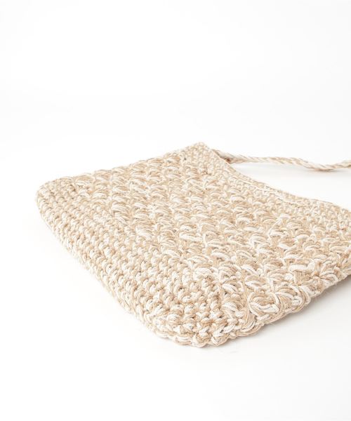 Port(ポート)の「【Port / ポート】コットン編み込み ショルダーバッグ(ショルダーバッグ・レディース・オフホワイト/ブラウン系その他・FREE)」の3枚目の写真