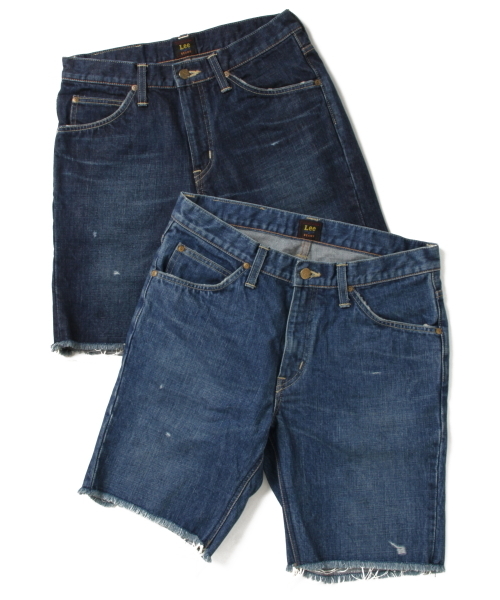 BEAMS(ビームス)の「○Lee×BEAMS / 別注 デニムカットオフ ショーツ(デニムパンツ・メンズ・ライトブルー/ダークブルー・29inch/31inch/33inch)」の3枚目の写真