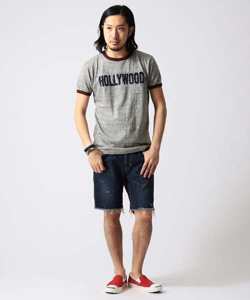 BEAMS(ビームス)の「○Lee×BEAMS / 別注 デニムカットオフ ショーツ(デニムパンツ・メンズ・ライトブルー/ダークブルー・29inch/31inch/33inch)」の16枚目の写真