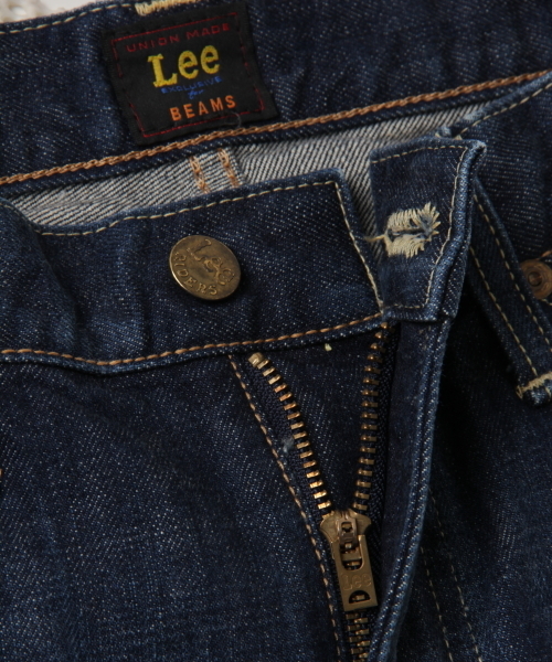 BEAMS(ビームス)の「○Lee×BEAMS / 別注 デニムカットオフ ショーツ(デニムパンツ・メンズ・ライトブルー/ダークブルー・29inch/31inch/33inch)」の9枚目の写真