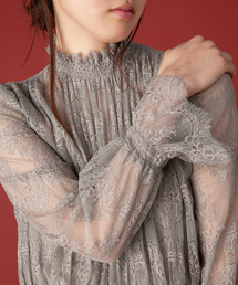 Sov. 近年 レーヨンエット+レースロングワンピース ブラック ダブスタ Sov. 近年 レーヨンエット+レースロングワンピース ブラック ダブスタ