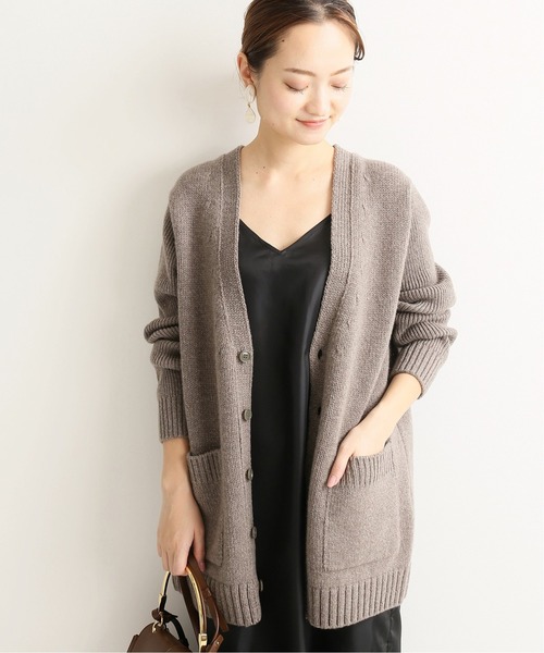 SLOANE ジーロンラム*カシミヤVネックカーディガン◇ 
