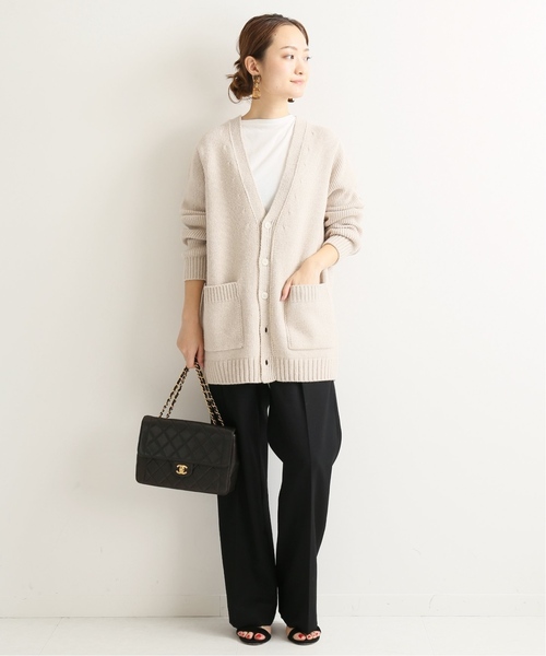 セール】SLOANE ジーロンラム*カシミヤVネックカーディガン