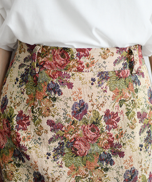 PairPair（ペアペア）の「レオパード柄＆ゴブラン柄台形ミニスカート（スカート・レディース・ベージュ/その他・FREE）」の3枚目の写真