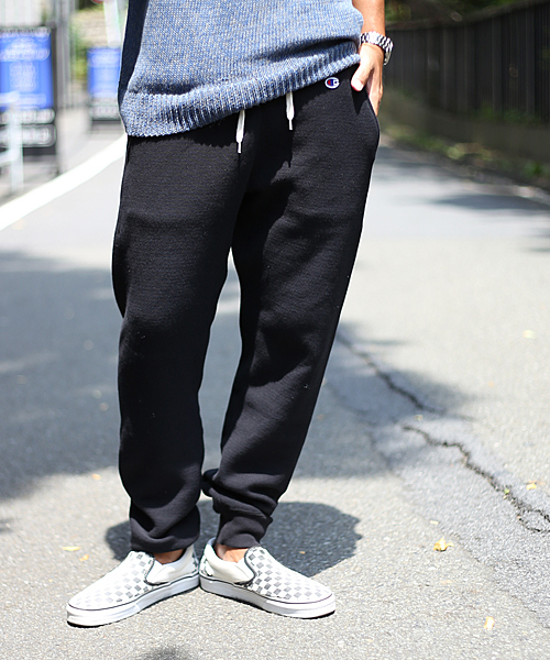 And A(アンドエー)の「Champion/チャンピオン×And A 別注 リバースウィーブスウェットパンツ(その他パンツ・メンズ・ブラック/グレー/ネイビー・LARGE/SMALL/MEDIUM)」の5枚目の写真