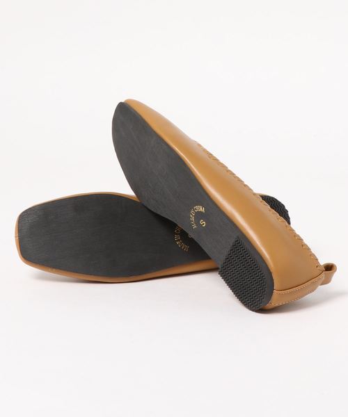 KOBE LETTUCE（コウベレタス）の「スクエアトゥレースアップステッチデザインフラットパンプス（パンプス・レディース・ベージュ/グレイッシュベージュ/ブラウン/ブラック・L/LL/M/S）」の6枚目の写真