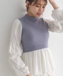 fifth | ボリュームスリーブドッキングニット(ニット/セーター)