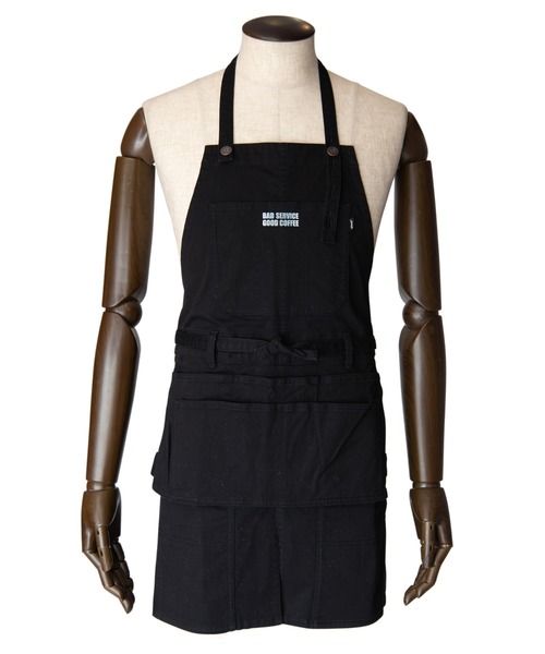 glamb（グラム）の「Natalie cafe apron / ナタリーカフェエプロン（エプロン・メンズ・ブラック/キャメル・FREE）」の4枚目の写真