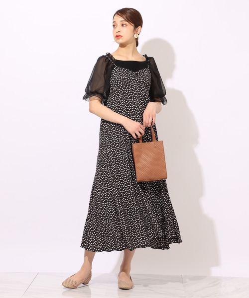 one after another NICE CLAUP（ワンアフターアナザーナイスクラップ）の「キャミワンピース（ジャンパースカート・レディース・ブルー/アイボリー/ブラック系その他/パープル系その他・FREE）」の2枚目の写真