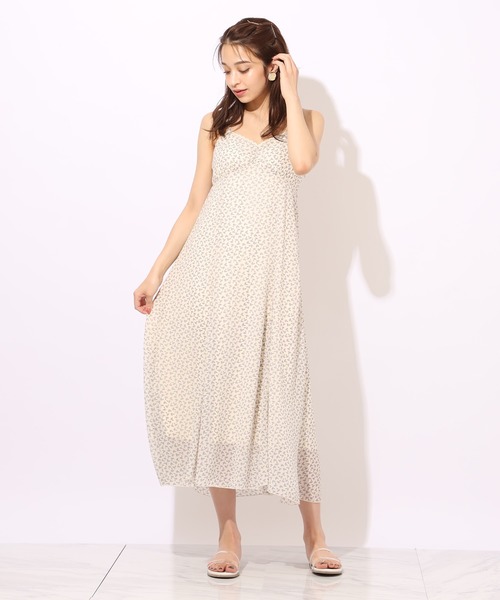 one after another NICE CLAUP（ワンアフターアナザーナイスクラップ）の「キャミワンピース（ジャンパースカート・レディース・ブルー/アイボリー/ブラック系その他/パープル系その他・FREE）」の4枚目の写真