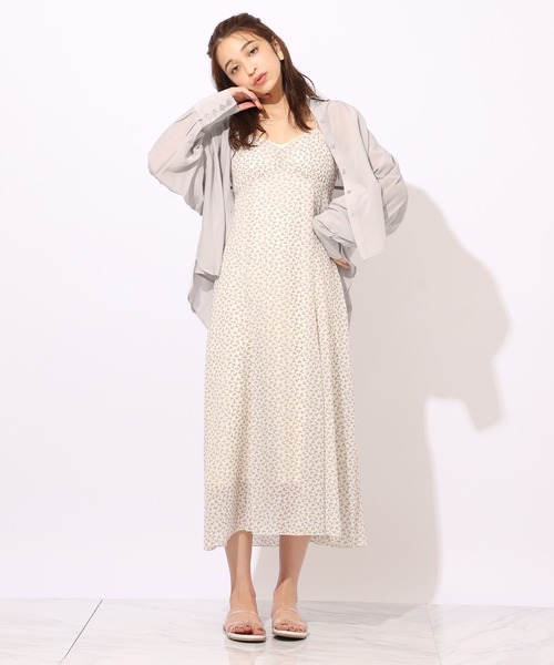 one after another NICE CLAUP（ワンアフターアナザーナイスクラップ）の「キャミワンピース（ジャンパースカート・レディース・ブルー/アイボリー/ブラック系その他/パープル系その他・FREE）」の11枚目の写真