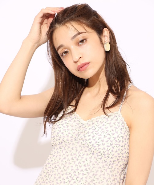 one after another NICE CLAUP（ワンアフターアナザーナイスクラップ）の「キャミワンピース（ジャンパースカート・レディース・ブルー/アイボリー/ブラック系その他/パープル系その他・FREE）」の7枚目の写真