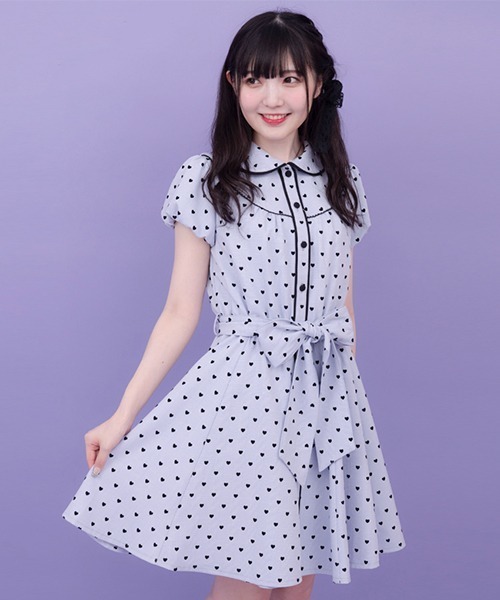 セール ハートフロッキーシャツワンピース ワンピース Secret Honey シークレットハニー のファッション通販 Zozotown