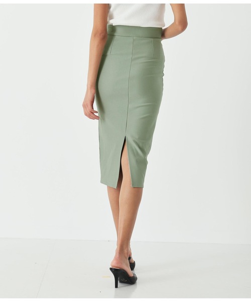 ANAP(アナップ)の「バックスリットシンプルタイトスカート(スカート・レディース・ブラック/グレイッシュベージュ/キャメル/ミント/アイボリー/グリーン/グレー/イエロー/レッド・FREE)」の19枚目の写真