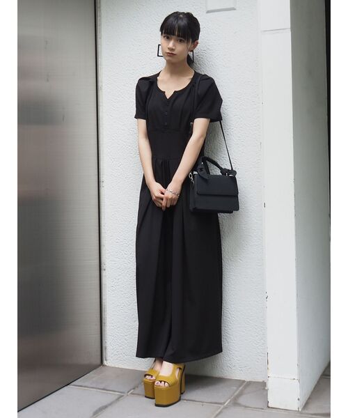 EMODA（エモダ）の「ワイドボリュームコンビネーションサンダル（サンダル・レディース・イエロー/ブラウン/ブラック・SMALL/LARGE/MEDIUM）」の5枚目の写真