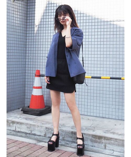 EMODA（エモダ）の「ワイドボリュームコンビネーションサンダル（サンダル・レディース・イエロー/ブラウン/ブラック・SMALL/LARGE/MEDIUM）」の13枚目の写真