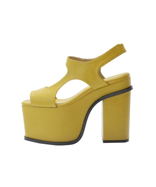 EMODA（エモダ）の「ワイドボリュームコンビネーションサンダル（サンダル・レディース・イエロー/ブラウン/ブラック・SMALL/LARGE/MEDIUM）」の21枚目の写真