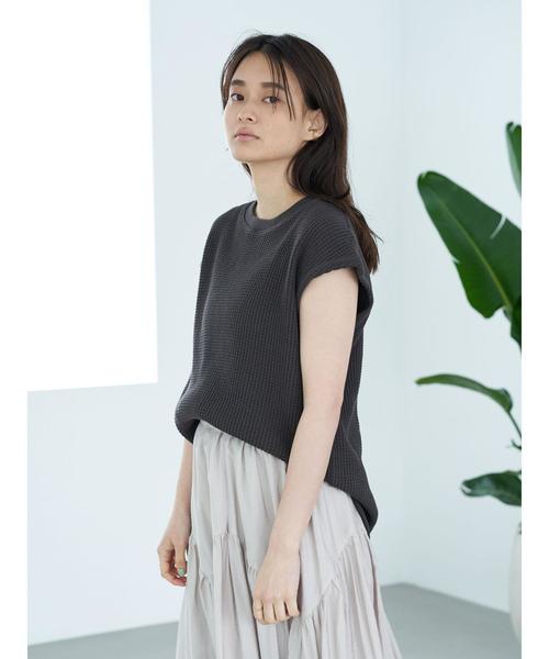 AMERICAN HOLIC（アメリカンホリック）の「ワッフルフレンチスリーブプルオーバー ＊〇（Tシャツ/カットソー・レディース・チャコールグレー/ブラウン/オフホワイト/アイボリー/その他7・M/L）」の20枚目の写真