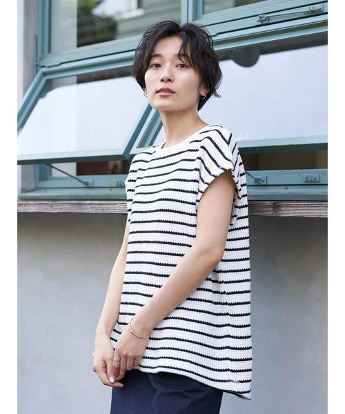 AMERICAN HOLIC（アメリカンホリック）の「ワッフルフレンチスリーブプルオーバー ＊〇（Tシャツ/カットソー・レディース・チャコールグレー/ブラウン/オフホワイト/アイボリー/その他7・M/L）」の16枚目の写真