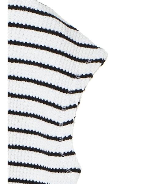 AMERICAN HOLIC（アメリカンホリック）の「ワッフルフレンチスリーブプルオーバー ＊〇（Tシャツ/カットソー・レディース・チャコールグレー/ブラウン/オフホワイト/アイボリー/その他7・M/L）」の12枚目の写真