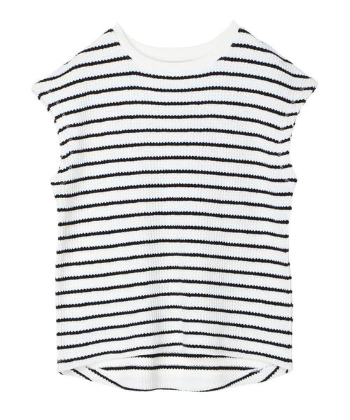 AMERICAN HOLIC（アメリカンホリック）の「ワッフルフレンチスリーブプルオーバー ＊〇（Tシャツ/カットソー・レディース・チャコールグレー/ブラウン/オフホワイト/アイボリー/その他7・M/L）」の10枚目の写真