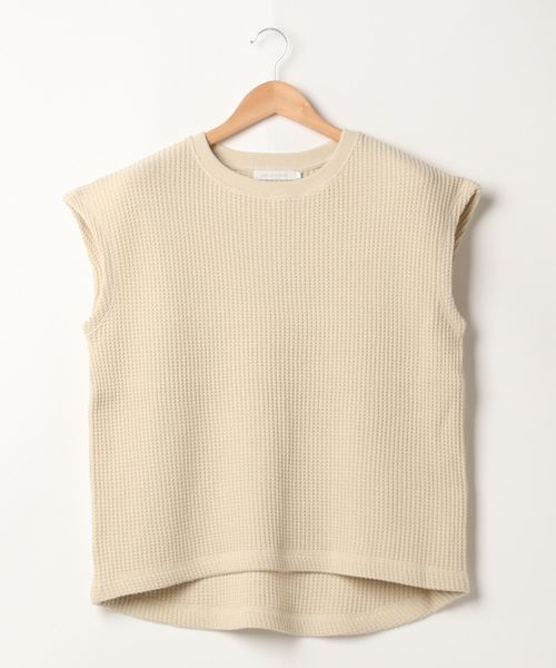 AMERICAN HOLIC（アメリカンホリック）の「ワッフルフレンチスリーブプルオーバー ＊〇（Tシャツ/カットソー・レディース・チャコールグレー/ブラウン/オフホワイト/アイボリー/その他7・M/L）」の8枚目の写真