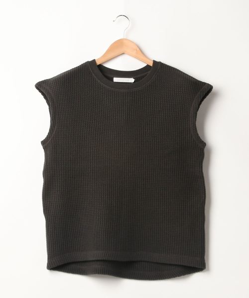 AMERICAN HOLIC（アメリカンホリック）の「ワッフルフレンチスリーブプルオーバー ＊〇（Tシャツ/カットソー・レディース・チャコールグレー/ブラウン/オフホワイト/アイボリー/その他7・M/L）」の6枚目の写真