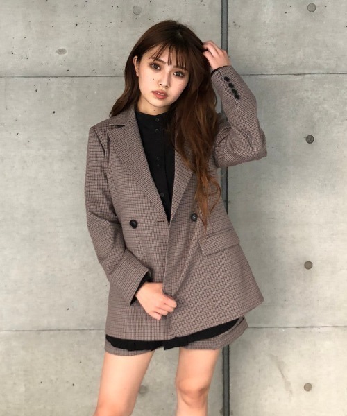 ENVYM（アンビー）の「チェックショートＰＴ（その他パンツ・レディース・ベージュ/グレー・FREE）」の6枚目の写真