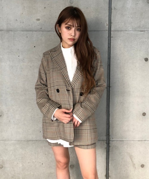 ENVYM（アンビー）の「チェックショートＰＴ（その他パンツ・レディース・ベージュ/グレー・FREE）」の8枚目の写真