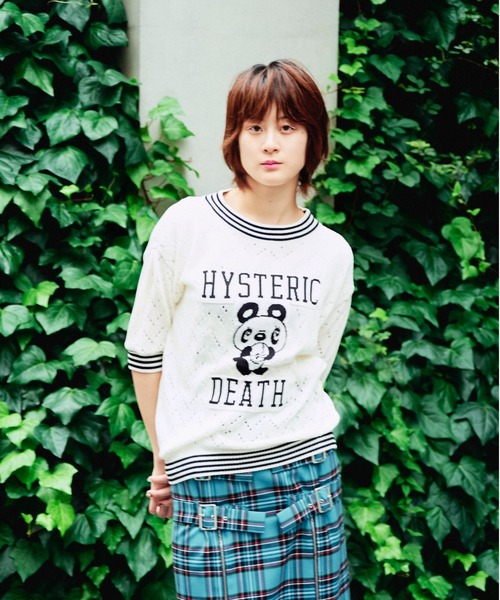 HYSTERICGLAMOUR PANDADEATH ニットセーター パープル