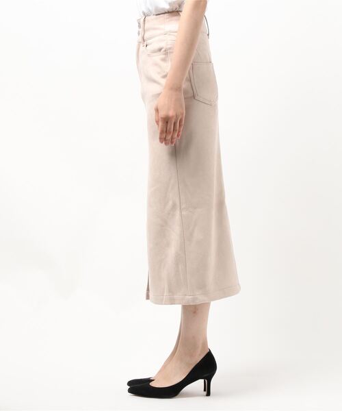 ROYAL PARTY（ロイヤルパーティー）の「スウェードタイトスカート（スカート・レディース・パープル/キャメル/ベージュ・SMALL/MEDIUM）」の10枚目の写真