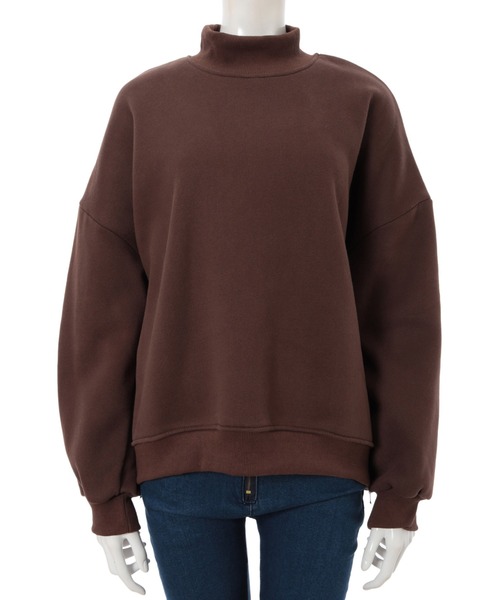 fifth（フィフス）の「サイドファスナーモックネック裏起毛スウェット（Tシャツ/カットソー・レディース・アイボリー/ブラック/ブラウン・MEDIUM）」の7枚目の写真