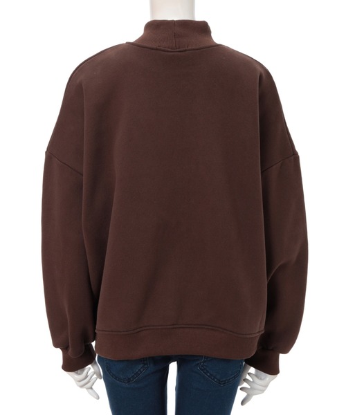 fifth（フィフス）の「サイドファスナーモックネック裏起毛スウェット（Tシャツ/カットソー・レディース・アイボリー/ブラック/ブラウン・MEDIUM）」の8枚目の写真