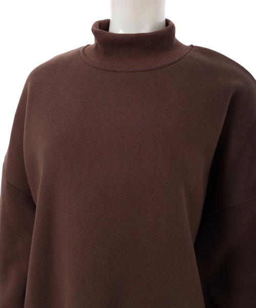 fifth（フィフス）の「サイドファスナーモックネック裏起毛スウェット（Tシャツ/カットソー・レディース・アイボリー/ブラック/ブラウン・MEDIUM）」の9枚目の写真