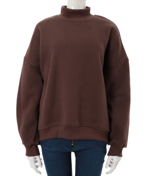 fifth（フィフス）の「サイドファスナーモックネック裏起毛スウェット（Tシャツ/カットソー・レディース・アイボリー/ブラック/ブラウン・MEDIUM）」の6枚目の写真