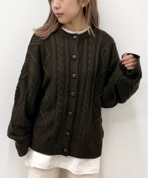 ERIBE　カーディガン　丸首 ERIBE カーディガン 丸首 ERIBE Cardigan