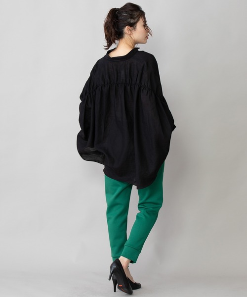 Munich（ミューニック）の「WEB限定　ダンボールニットスウェットパンツ（スウェットパンツ・レディース・アイボリー/モカ/ブラック/グレイッシュベージュ/グリーン・M/XS/S）」の8枚目の写真