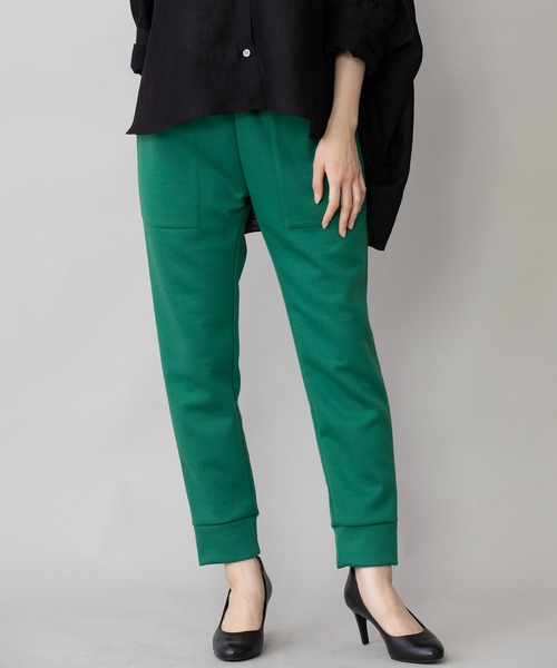 Munich（ミューニック）の「WEB限定　ダンボールニットスウェットパンツ（スウェットパンツ・レディース・アイボリー/モカ/ブラック/グレイッシュベージュ/グリーン・M/XS/S）」の9枚目の写真