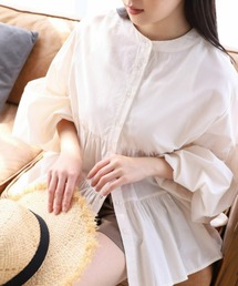 moment+ | 綿ガーゼ ティアードブラウス(シャツ/ブラウス)