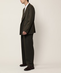 KASHIYAMA | TECH-POLYESTER ストレッチ1タックワイドパンツ(その他パンツ)