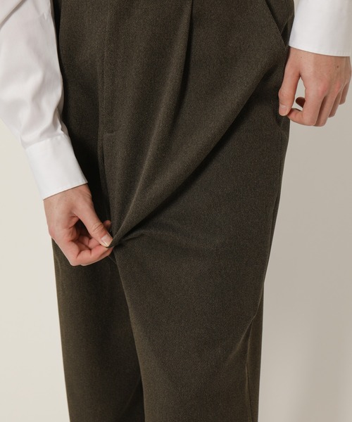 KASHIYAMA（カシヤマ）の「TECH-POLYESTER ストレッチ1タックワイドパンツ（その他パンツ・メンズ・カーキ/ネイビー・マルチサイズ）」の5枚目の写真