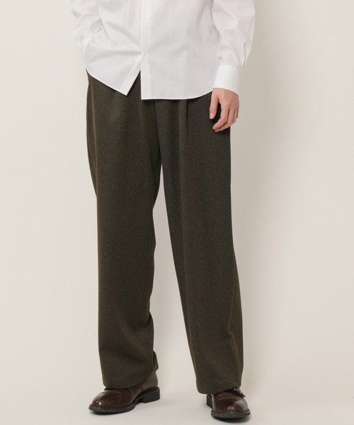 KASHIYAMA（カシヤマ）の「TECH-POLYESTER ストレッチ1タックワイドパンツ（その他パンツ・メンズ・カーキ/ネイビー・マルチサイズ）」の11枚目の写真